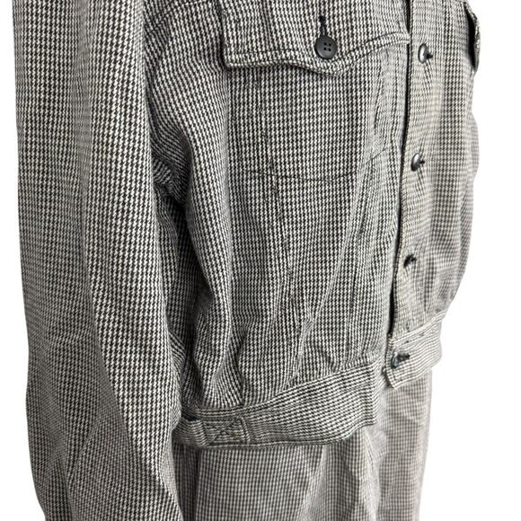 Esprit Sport Vintage Houndstooth 90s Pleated Skirt & Jacket Set 2 Piece sz 7 / M - Picture 3 of 16